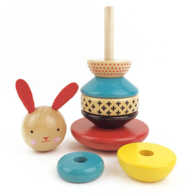 Stacking Toy - Wooden Rabbit