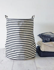 Striped Laundry Basket L