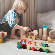Petit Collage Wooden Pull Along Train Toy
