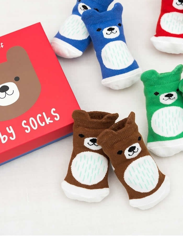 Baby Socks Gift Set - Bear