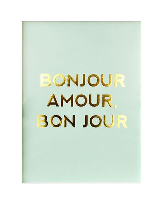 Bon Jour Mon Amour Poster - Mint
