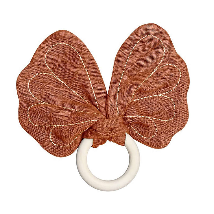 Fabelab Organic Butterfly Teether - Cinnamon