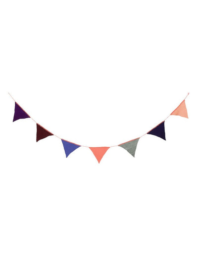 Knitted Bunting Garland - Peach