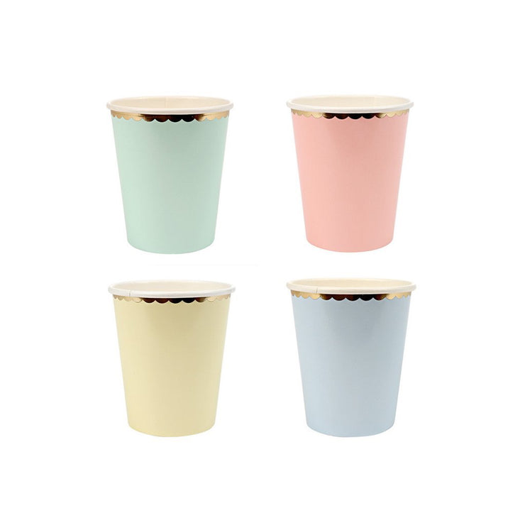 Pastel Party Cups - Set of 8