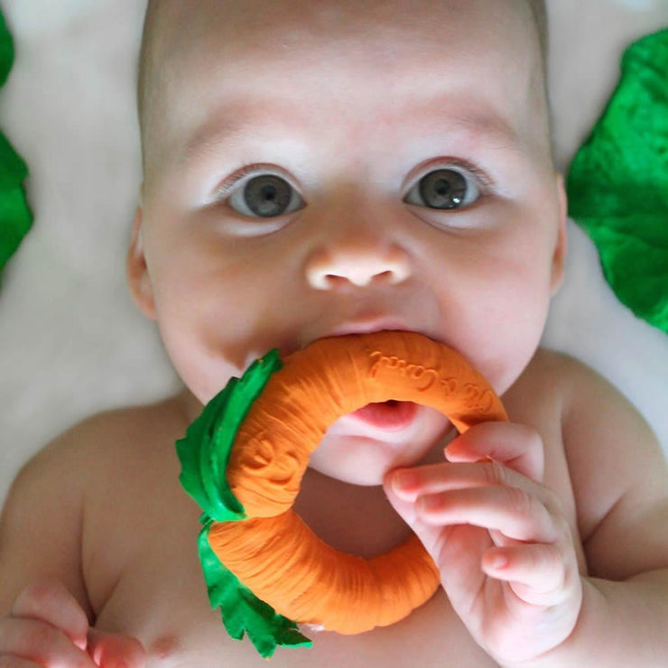 100% Natural Rubber Teether - Carrot