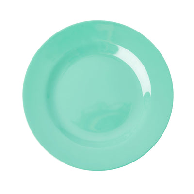 Rice Melamine Plate - Emerald Green