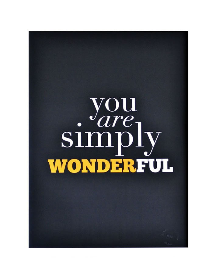 You Are Simply Beautiful Poster